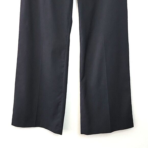 H&M Women's Modern Classic Black Wide Leg Dress Pants size 8 Creased Pockets - Picture 3 of 11